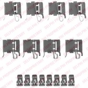 Скобы тормозных колодок DELPHI LX0491
