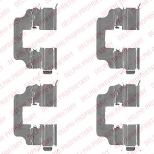 Скобы тормозных колодок DELPHI LX0493