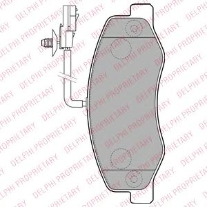 Тормозные колодки DELPHI LP2192