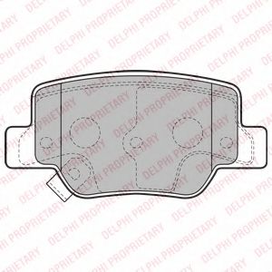 Тормозные колодки DELPHI LP2193