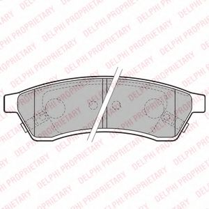Тормозные колодки DELPHI LP2197