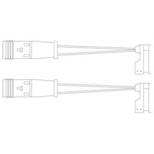 Контрольный контакт, контроль слоя тормозных колодок DELPHI LZ0190