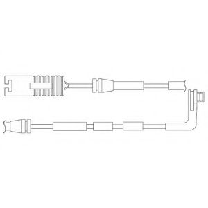 Контрольный контакт, контроль слоя тормозных колодок DELPHI LZ0192