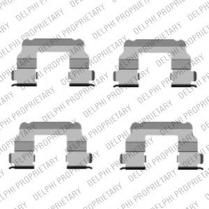 Скобы тормозных колодок DELPHI LX0456