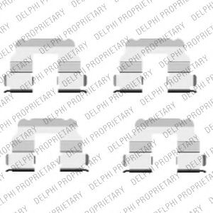 Скобы тормозных колодок DELPHI LX0457