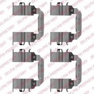 Скобы тормозных колодок DELPHI LX0510