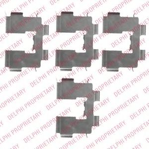 Скобы тормозных колодок DELPHI LX0513