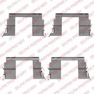 Скобы тормозных колодок DELPHI LX0516