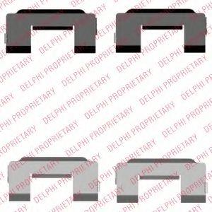 Скобы тормозных колодок DELPHI LX0517