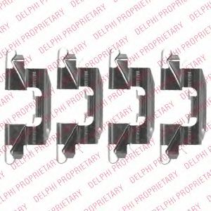 Скобы тормозных колодок DELPHI LX0523