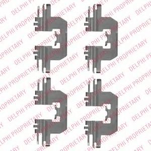 Скобы тормозных колодок DELPHI LX0524