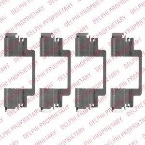 Скобы тормозных колодок DELPHI LX0525