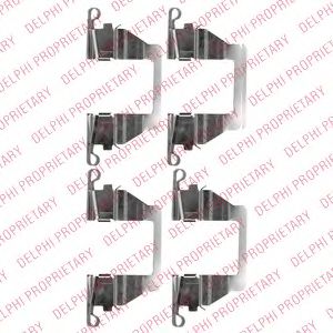 Скобы тормозных колодок DELPHI LX0527