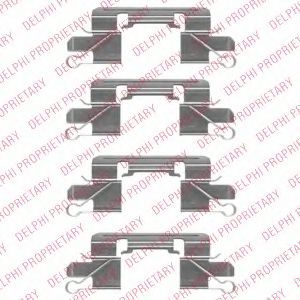 Скобы тормозных колодок DELPHI LX0528