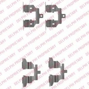 Скобы тормозных колодок DELPHI LX0531