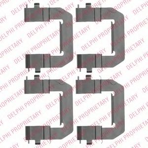 Скобы тормозных колодок DELPHI LX0532