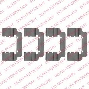 Скобы тормозных колодок DELPHI LX0533