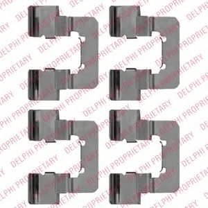 Скобы тормозных колодок DELPHI LX0534