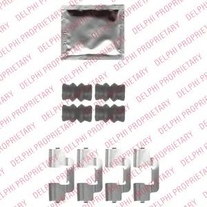 Скобы тормозных колодок DELPHI LX0536