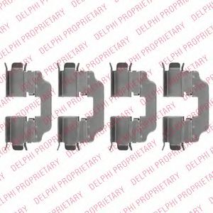 Скобы тормозных колодок DELPHI LX0537