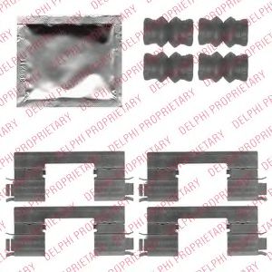 Скобы тормозных колодок DELPHI LX0538