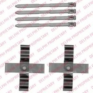 Скобы тормозных колодок DELPHI LX0544