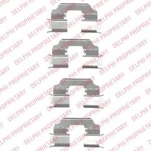 Скобы тормозных колодок DELPHI LX0549