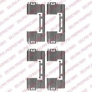 Скобы тормозных колодок DELPHI LX0551