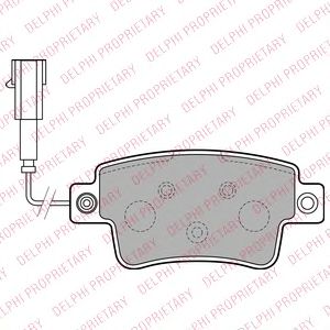 Тормозные колодки DELPHI LP2231