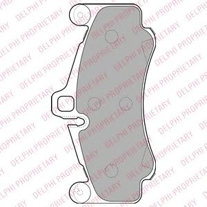 Тормозные колодки DELPHI LP2232