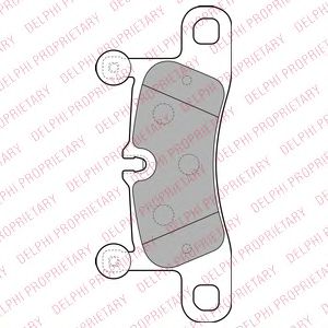 Тормозные колодки DELPHI LP2233