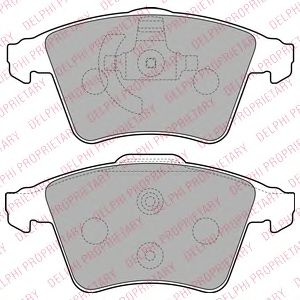 Тормозные колодки DELPHI LP2225