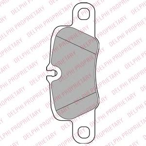 Тормозные колодки DELPHI LP2237