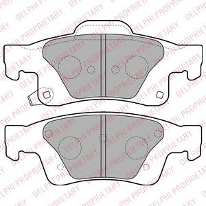 Тормозные колодки DELPHI LP2251
