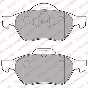 Тормозные колодки DELPHI LP2252