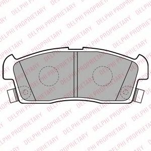 Тормозные колодки DELPHI LP2258