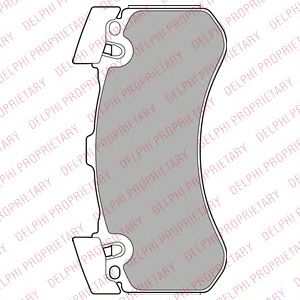 Тормозные колодки DELPHI LP2283