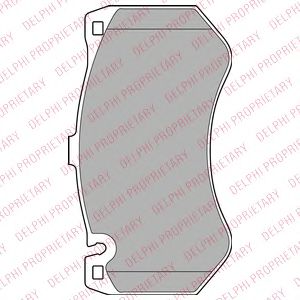 Тормозные колодки DELPHI LP2290