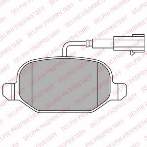Тормозные колодки DELPHI LP2300