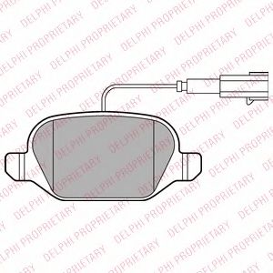 Тормозные колодки DELPHI LP2302