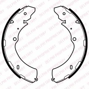 Тормозные колодки барабанные DELPHI LS2063