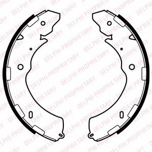 Тормозные колодки барабанные DELPHI LS2064