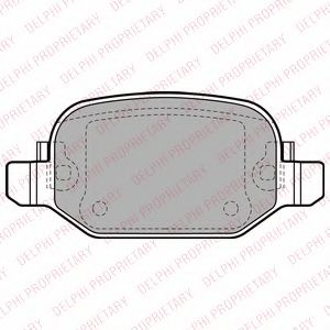 Тормозные колодки DELPHI LP2475