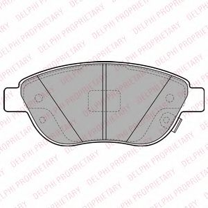 Тормозные колодки DELPHI LP2476