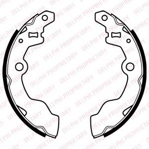 Тормозные колодки барабанные DELPHI LS2069