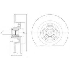 Тормозной диск DELPHI BG9115RS