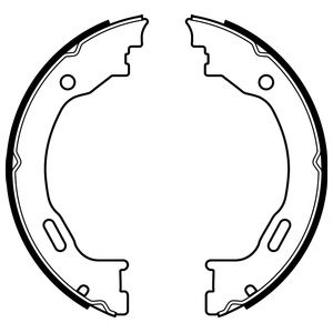 Тормозные колодки барабанные DELPHI LS2077