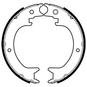 Тормозные колодки барабанные DELPHI LS2082