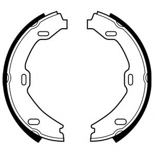 Тормозные колодки барабанные DELPHI LS2084