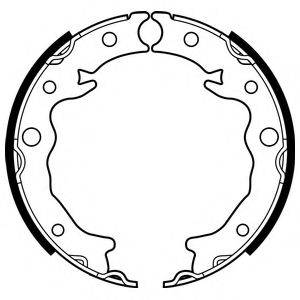Тормозные колодки барабанные DELPHI LS2089